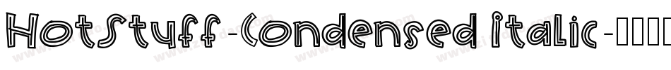 HotStuff-Condensed Italic字体转换